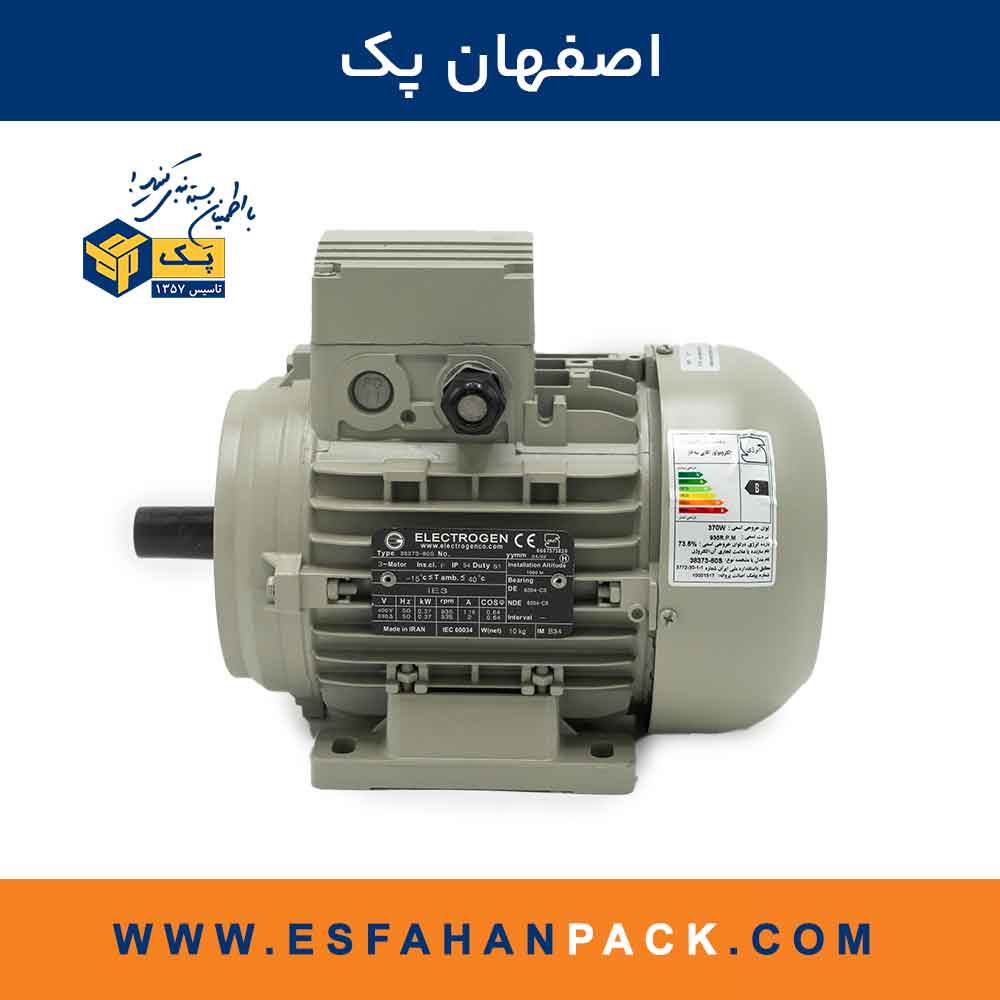 موتور سه فاز الکتروژن 0.37kw - 925rpm