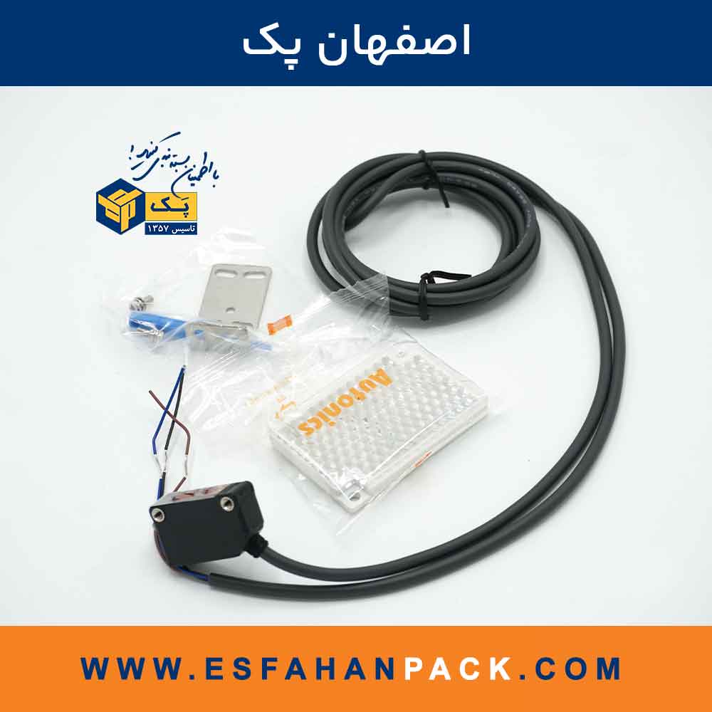 سنسور نوری رفلکتوری PNP-NO کورس 3 متر  Autonics BJX3M-PDT-P