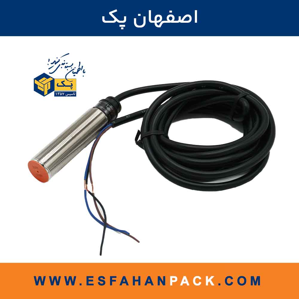 سنسورالقایی استوانه ای PNP-NC قطر 18 کورس5 میلیمتر PRL18-05DP2