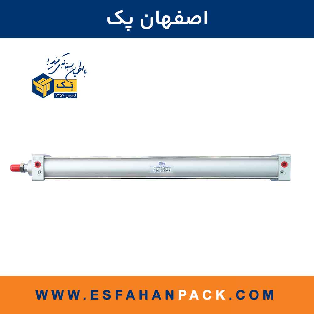 جک پنوماتیکی قطر 50 و کورس 500 میلیمتر